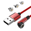 Magnetic iP Cable Right Angle Micro USB/Type C Fast Charge Cord For iPhone 3IN1