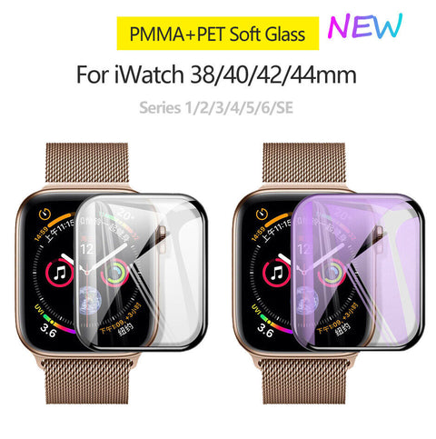 For Watch iWatch Series 2 3 4 5 6 SE 38/40/42/44mm Full Screen Glass Protector