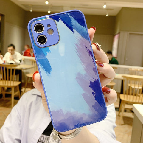 Tempered Glass Case Marble Cover Silicon Frame Slim Hybrid For iPhone 12/PRO/MAX