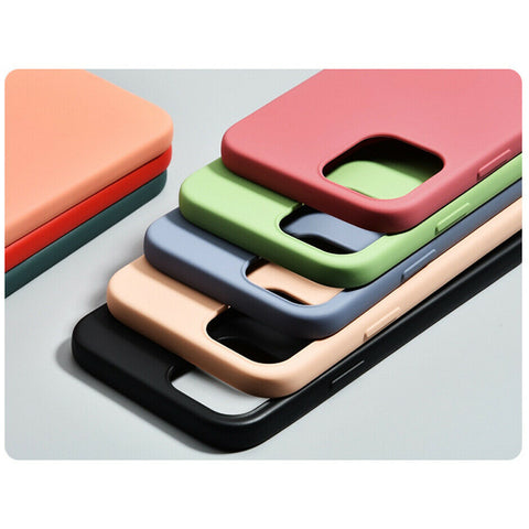 For iPhone 12 Pro Max Mini 11 Silicone Case Shockproof Heavy Cover Slim Bumper