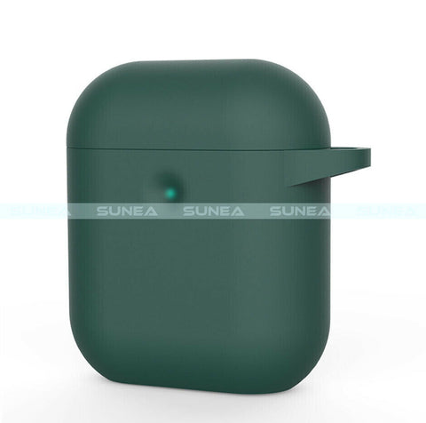 For Airpods 1/2 Case Shockproof Silicone Earphones Cover With Ring Holder