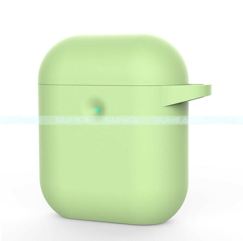 For Airpods 1/2 Case Shockproof Silicone Earphones Cover With Ring Holder