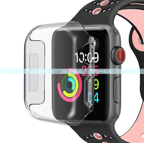 For Watch iWatch SE 6 5 40 44mm Full Clear Cover Screen Soft Protector