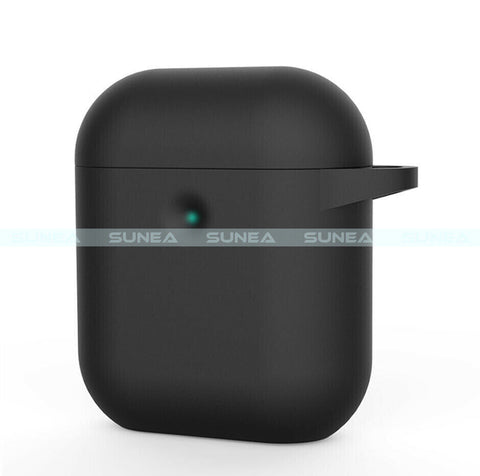 For Airpods 1/2 Case Shockproof Silicone Earphones Cover With Ring Holder