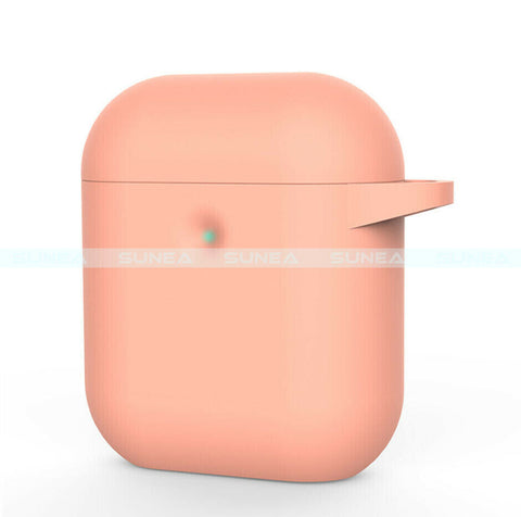 For Airpods 1/2 Case Shockproof Silicone Earphones Cover With Ring Holder