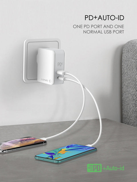 PD USB C Fast Charging Charger Dual Ports Wall Adapter 30W For iPhone Android AU