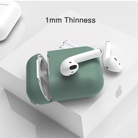 For Airpods 1/2 Case Shockproof Silicone Earphones Cover Slim Thin Fit