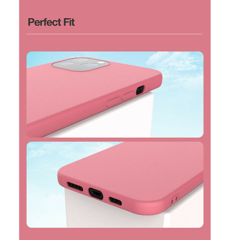 For iPhone 12 Pro Max Mini 11 Silicone Case Shockproof Heavy Cover Slim Bumper