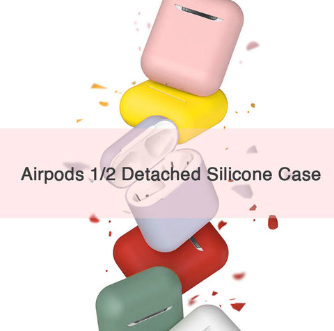 For Airpods 1/2 Case Shockproof Silicone Earphones Cover Slim Thin Fit