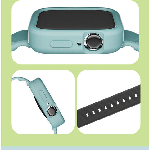 Sport Silicone Strap Band For iWatch Watch Series 7 6 5 4 3 2 SE 38 40 41 42 44 45mm