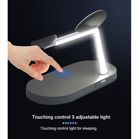 Wireless Charger Fast Charging Dock Stand For iPhone Samsung iWatch S21 Pro 15W