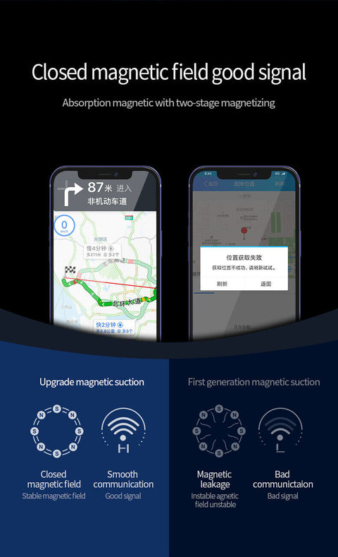Magnetic Wireless Car Charger Holder Vent Mount For iPhone 13 12 Pro Max 15W