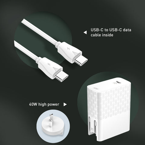 Wall Charger USB C QC3.0 PD Power Adapter Fast Charging For iPhone iPad Macbook