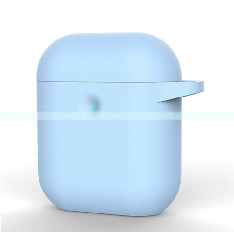 For Airpods 1/2 Case Shockproof Silicone Earphones Cover With Ring Holder