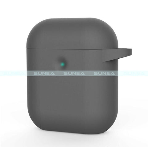 For Airpods 1/2 Case Shockproof Silicone Earphones Cover With Ring Holder
