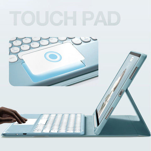 For iPad Air 10.9 Case Keyboard Smart Cover Stand Touchpad Pen Holder Bluetooth