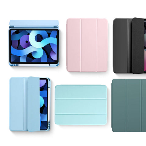 For iPad Air4 Case 10.9 2020 iPad Pro 11 12.9 Magnetic Smart Silicone Cover Pen