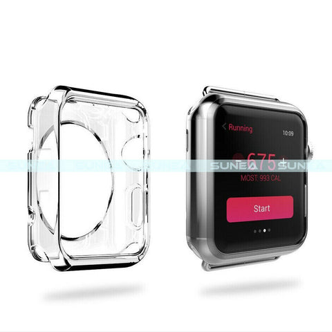 For Watch iWatch SE 6 5 40 44mm Full Clear Cover Screen Soft Protector