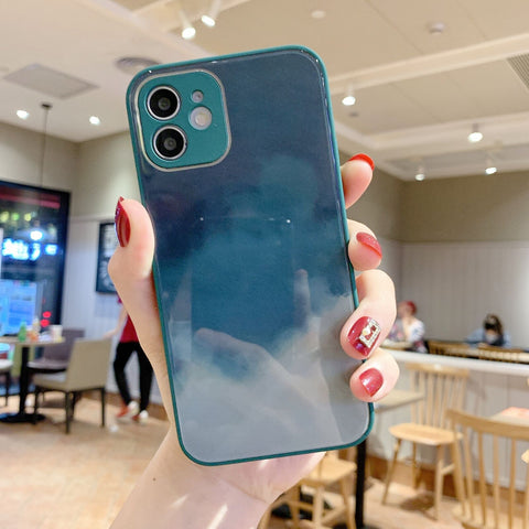 Tempered Glass Case Marble Cover Silicon Frame Slim Hybrid For iPhone 12/PRO/MAX