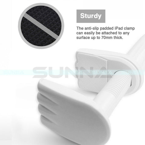 Tablet Phone Holder For Bed Desk 360° Long Arm 100cm Stand iPad Air iPhone Phone