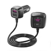 Fast Charging Car Charger Rear Seat 4 USB QC 3.0 For iPhone Samsung iPad Tablet