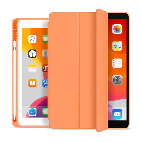 iPad 10.2 2019/2020 iPad Air3 10.5 Shockproof Silicone Smart Cover With Pen Holder
