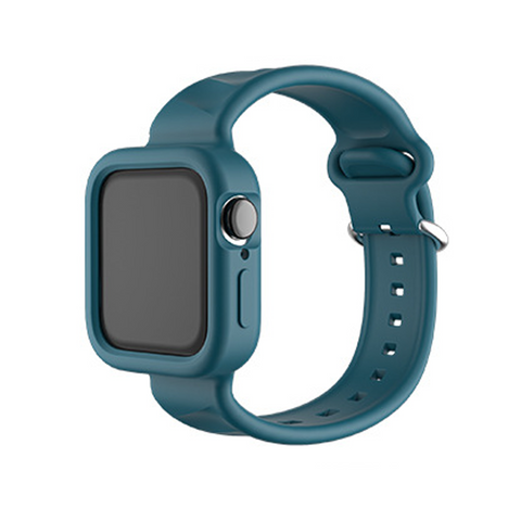 Sport Silicone Strap Band For iWatch Watch Series 7 6 5 4 3 2 SE 38 40 41 42 44 45mm