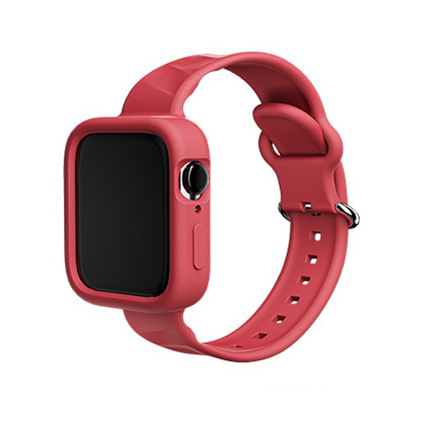 Sport Silicone Strap Band For iWatch Watch Series 7 6 5 4 3 2 SE 38 40 41 42 44 45mm
