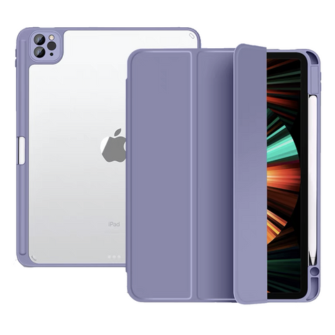For iPad Pro 12.9 11 Air 10.9 Case 2021 5th 4th Gen Smart Cover Stand Pen Holder