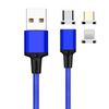Magnetic iP Cable/Type C/Micro USB Fast Charging Data Cord 3A For iPhone 2M 3IN1