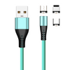 Magnetic iP Cable/Micro USB/Type C Fast Charging Cord For iPhone Charger 1M 3IN1