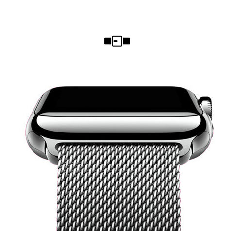Stainless Steel Magnetic Absorption Strap Metal Mesh Quick Release Wristband Sport Loop for Aple Watch 38 mm 40mm 42 mm 44mm
