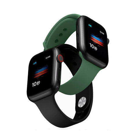 Compatible for Apple Watch Band 38mm 40mm 42mm 44mm 45mm Soft Silicone Sport Strap