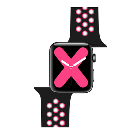 Replacement Sport Nike Silicon Band Por Apple iWatch 38mm 40mm 41mm 42mm 44mm 45mm