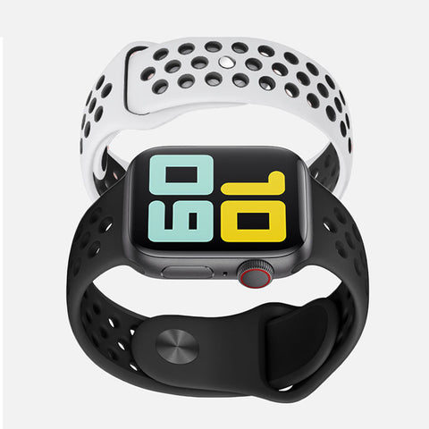 Replacement Sport Nike Silicon Band Por Apple iWatch 38mm 40mm 41mm 42mm 44mm 45mm