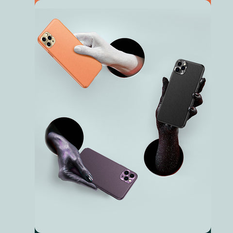 For iPhone 11 PRO MAX Case PC Cover(Not Silicone) Leather Texture Slim Light