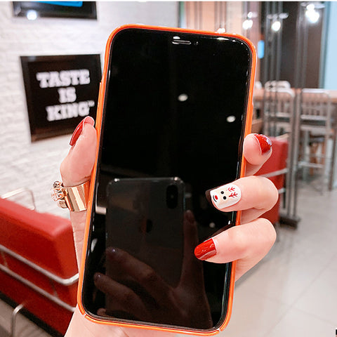 For iPhone 11 PRO MAX Case PC Cover(Not Silicone) Leather Texture Slim Light