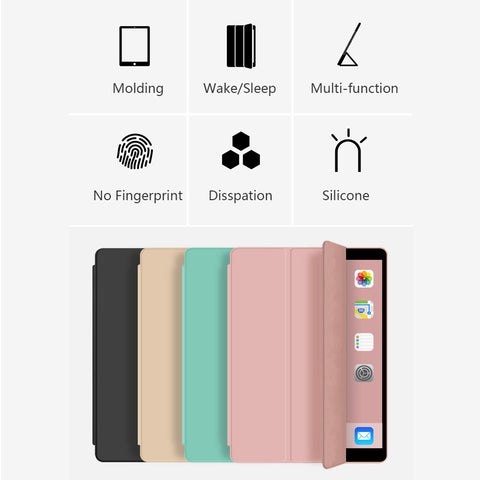 iPad Pro 10.5/Air3 10.5 2019/iPad 9.7 Shockproof Case Silicone Smart Cover Slim