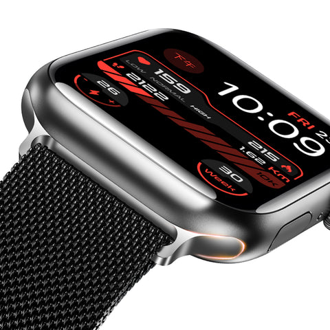 Stainless Steel Magnetic Absorption Strap Metal Mesh Quick Release Wristband Sport Loop for Aple Watch 38 mm 40mm 42 mm 44mm