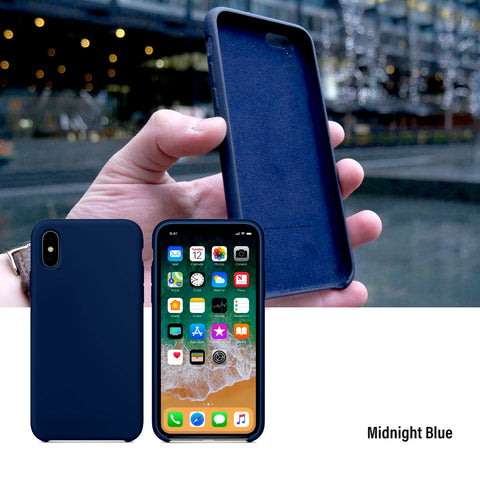 Silicone Slim Case Soft Cover Lightweight Matt For Apple iPhone X