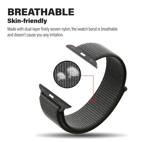 Nylon Sport Band Fits For Apple Watch Band 38mm 40mm 41mm 42mm 44mm 45mm