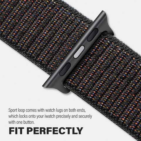 Nylon Sport Band Fits For Apple Watch Band 38mm 40mm 41mm 42mm 44mm 45mm