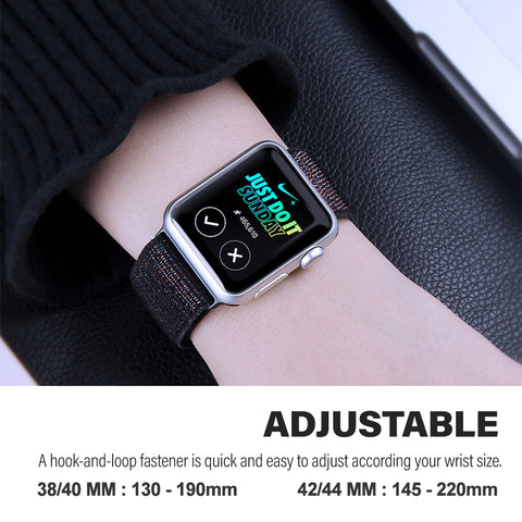 Nylon Sport Band Fits For Apple Watch Band 38mm 40mm 41mm 42mm 44mm 45mm