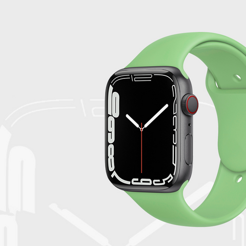 Compatible for Apple Watch Band 38mm 40mm 42mm 44mm 45mm Soft Silicone Sport Strap