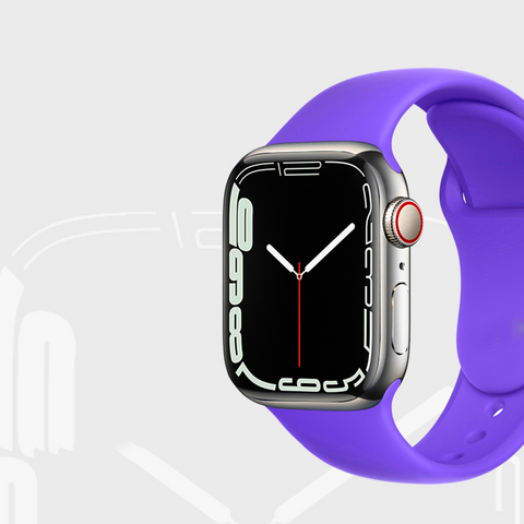 Compatible for Apple Watch Band 38mm 40mm 42mm 44mm 45mm Soft Silicone Sport Strap