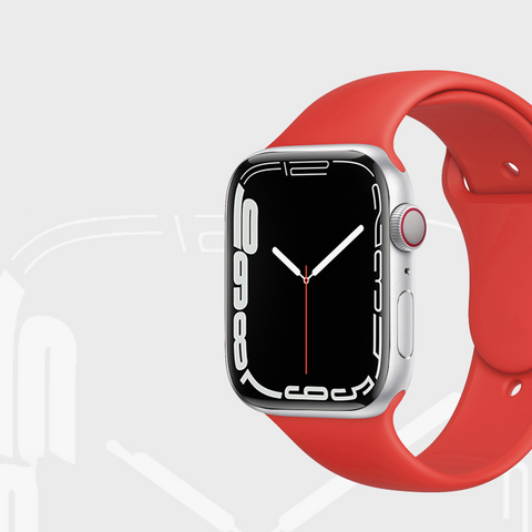 Compatible for Apple Watch Band 38mm 40mm 42mm 44mm 45mm Soft Silicone Sport Strap