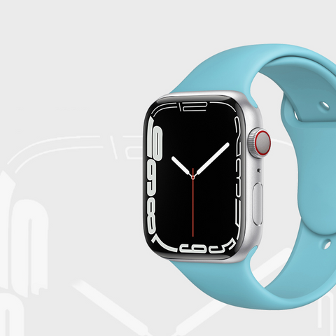 Compatible for Apple Watch Band 38mm 40mm 42mm 44mm 45mm Soft Silicone Sport Strap