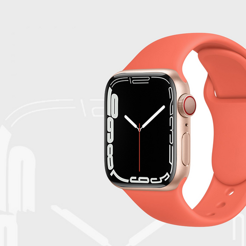 Compatible for Apple Watch Band 38mm 40mm 42mm 44mm 45mm Soft Silicone Sport Strap